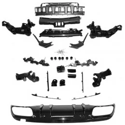 Achterbumper voor Mercedes C-klasse 2018-2021 look C63 AMG Jaimemavoituredr 4 - Jaimemavoiture.fr 