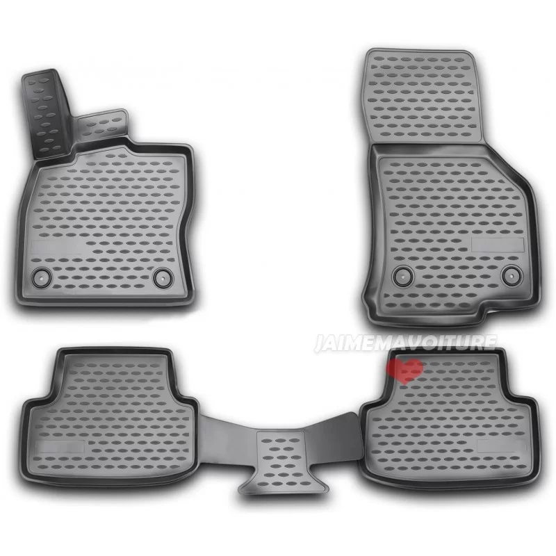 Jeu de tapis caoutchouc 3D VW Golf 8 Jeu de tapis caoutchouc 3D VW Golf 8