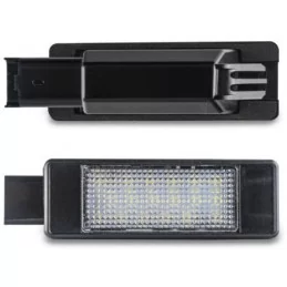 Feux éclairage de plaque LED BLANC pour Peugeot 208 I / 2008 I