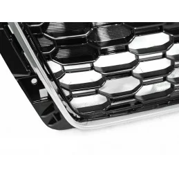 Grille for Audi A4 B9 look black chrome RS4