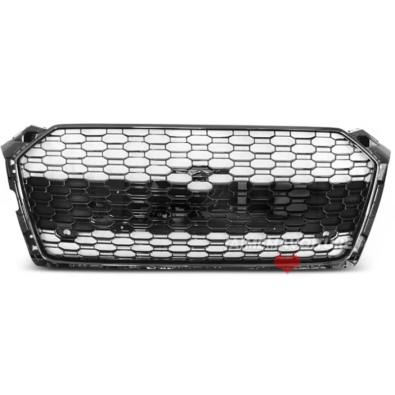 Grille for Audi A5 2016 2017 2018 2019 look RS5 grille - black chrome