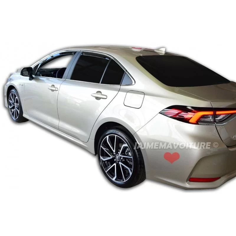 Déflecteurs avants / arrières pour Toyota Corolla XII Berline 2018 2019 2020 2021 2022