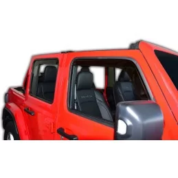 Déflecteur vitre avant arrière Jeep Wrangler JL IV 2019 2020 2021 2022