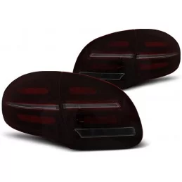Feux arrières LED dynamiques pour Porsche Cayenne 2 2010-2015 - Rouge fumé