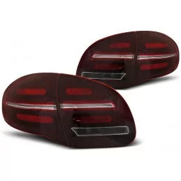 Feux arrières LED dynamiques pour Porsche Cayenne 2 2010-2015 - Rouge Blanc