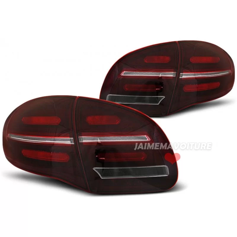 Dynamic LED black taillights for Porsche Cayenne 2