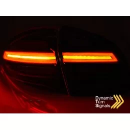 Feux arrières LED dynamiques pour Porsche Cayenne 2 2010-2015 - Rouge Blanc