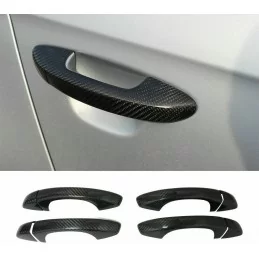 4 Couvres poignées de portes look carbone pour VW GOLF 7 - 5P