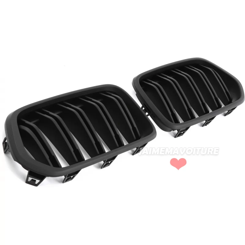 Rejillas de parrilla negra mate para BMW X2 F39