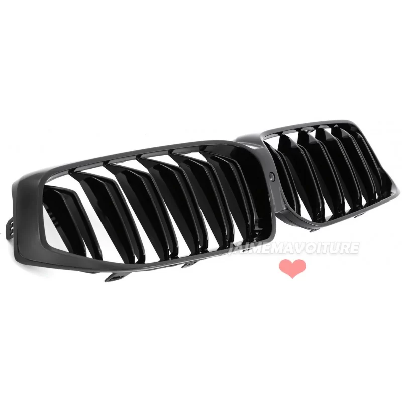 BMW 6-serie GT G32 LCI kylargrill - dubbelstång - mattsvart