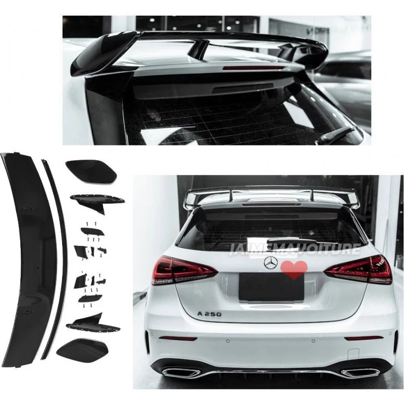 Pack Aero Avant pour Mercedes A45 AMG W177 - Noir brillant