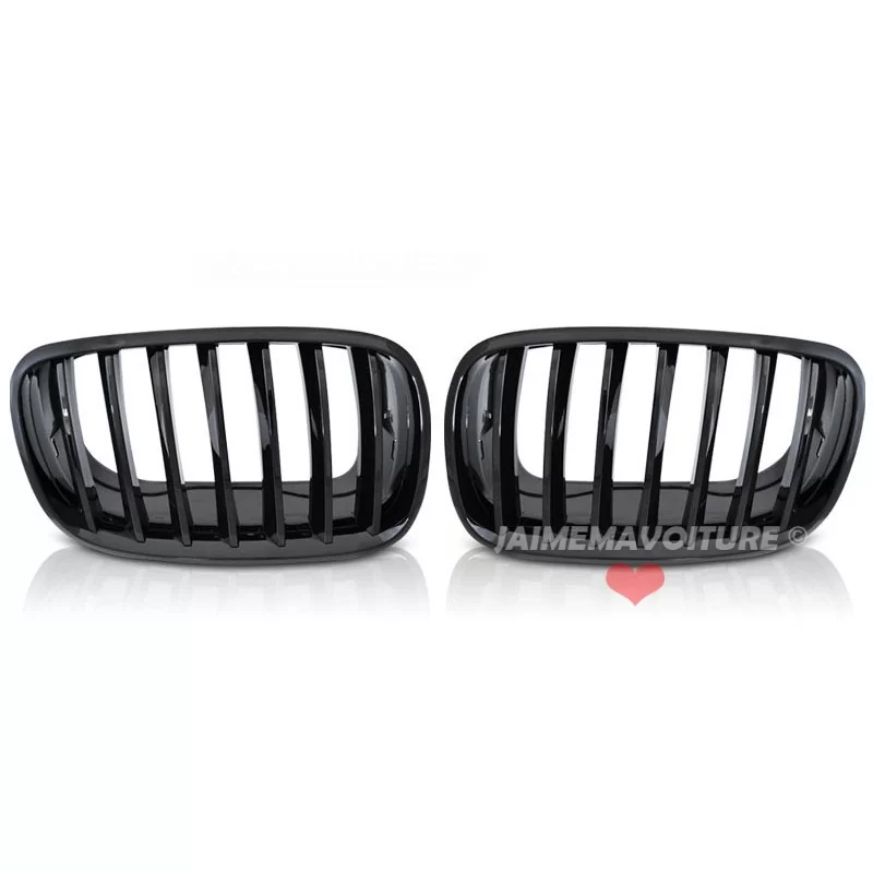 Grille de calandre pour BMW X5 E70 X6 E71 Noire Vernie