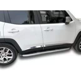 Brushed aluminum chrome lower chrome wand for Jeep Renegade