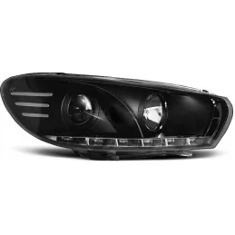 Front lights to leds for Scirocco black