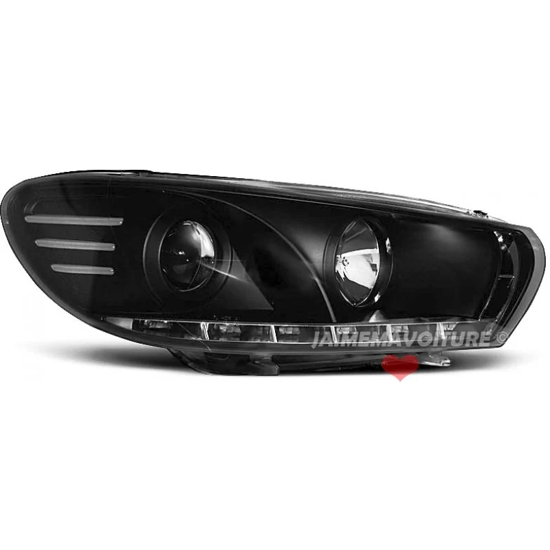 Faros delanteros LED para Scirocco Negro Faros delanteros LED para Scirocco Negro