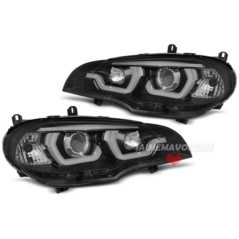 Headlight led tuning BMW X5 E70 2007-2013