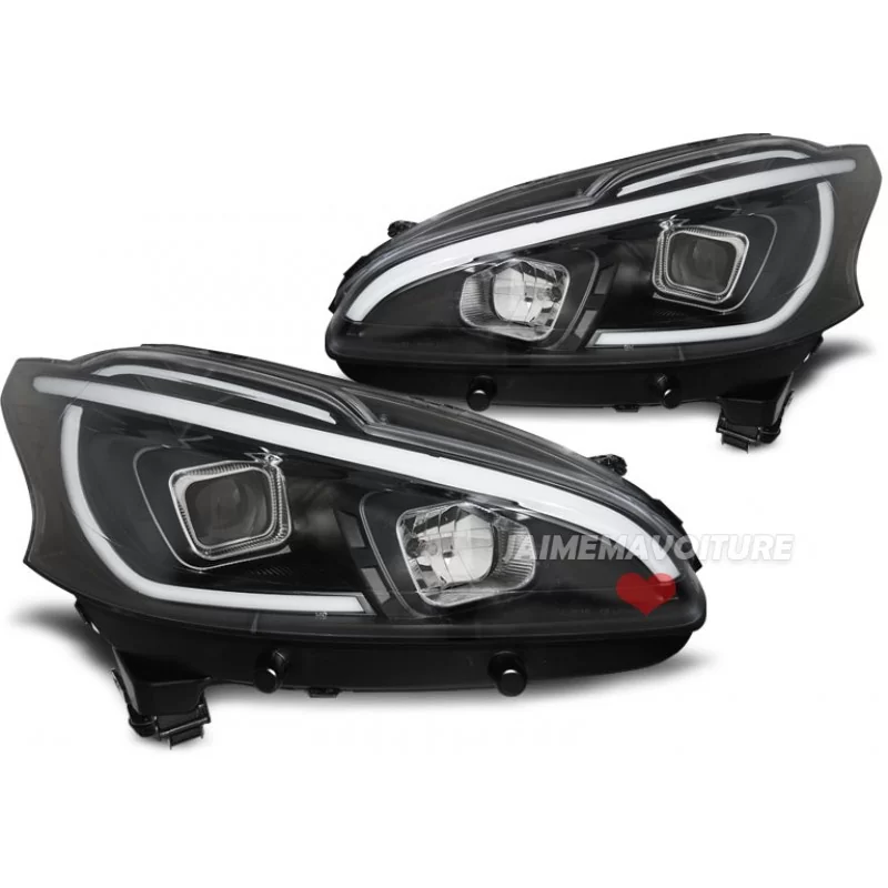 Rücklichter led für Peugeot 208 - rot weiss Rücklichter led für Peugeot 208 - rot weiss