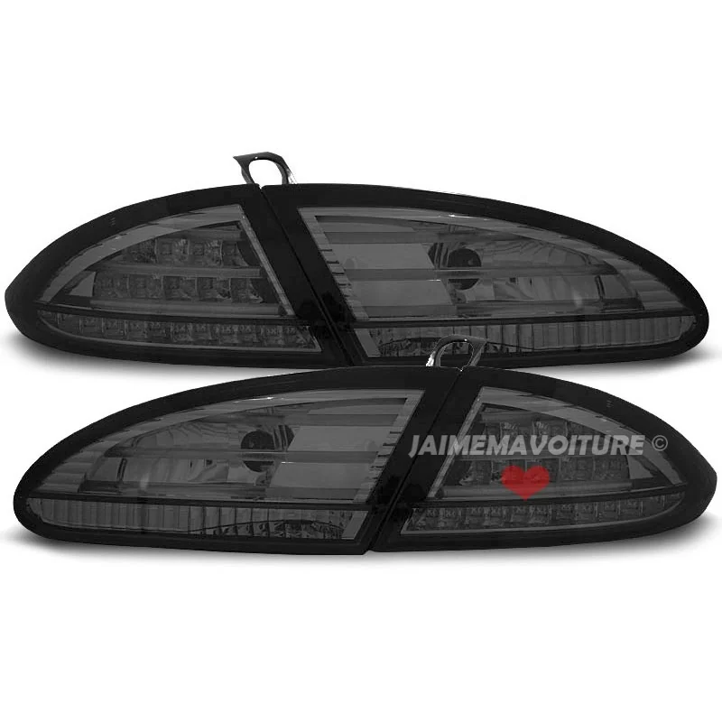 Feux arrières led pour Seat Leon cristal fumé noir