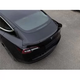 Becquet aileron spoiler arrière de coffre noir verni Tesla Model 3