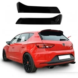 Sport black mirror covers for Seat Leon 3 2012-2019