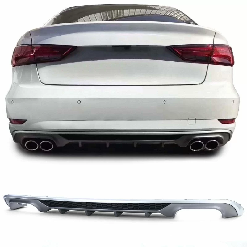 Diffuseur valence pour Audi A3 Berline 2016-2019 - Look S3 Diffuseur valence pour Audi A3 Berline 2016-2019 - Look S3
