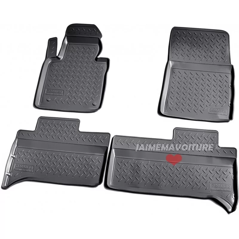 Range-matta för Rover Vogue 2002-2012 - 3D svart Range-matta för Rover Vogue 2002-2012 - 3D svart