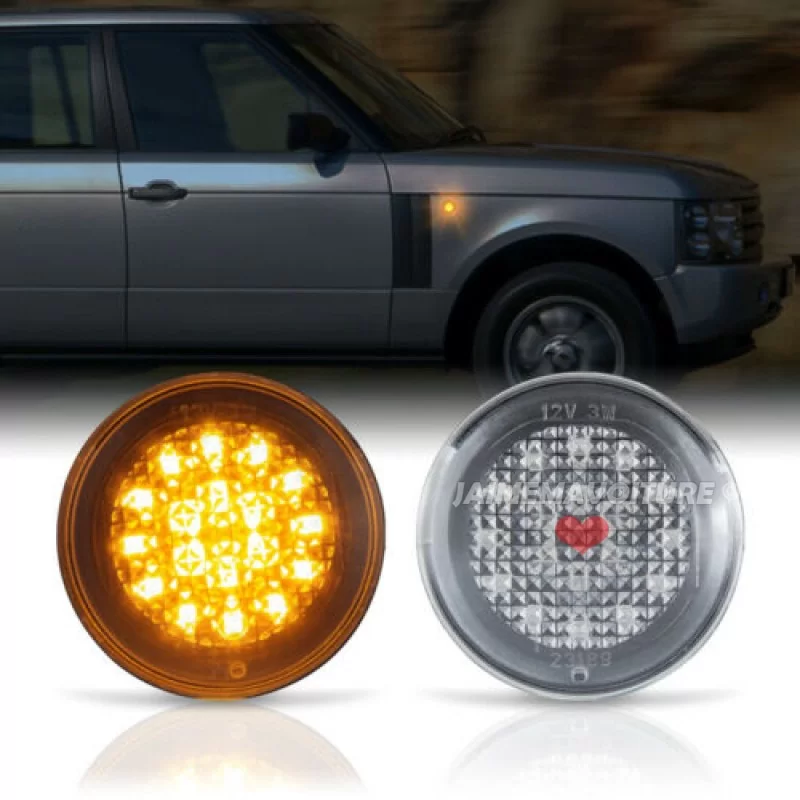 LED-blinkers för Range Rover L322 2002-2012 - Vit LED-blinkers för Range Rover L322 2002-2012 - Vit