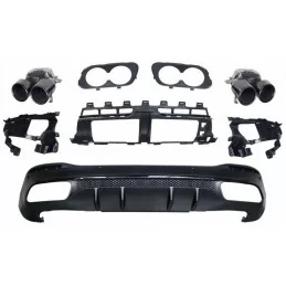 Kit difusor parachoques trasero Mercedes GLS X167 2020-2024 look GLS 63 AMG