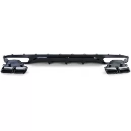 AMG Mercedes E-Class W213 E63S Rear Bumper Kit - Black Tips