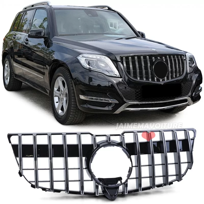 2012-2015 Mercedes GLK-grill i GT AMG-utseende - Svart 2012-2015 Mercedes GLK-grill i GT AMG-utseende - Svart