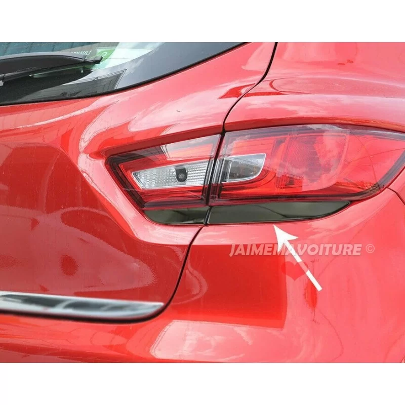 Renault CLIO 4 5P strisce cromate nere per luci posteriori Renault CLIO 4 5P strisce cromate nere per luci posteriori