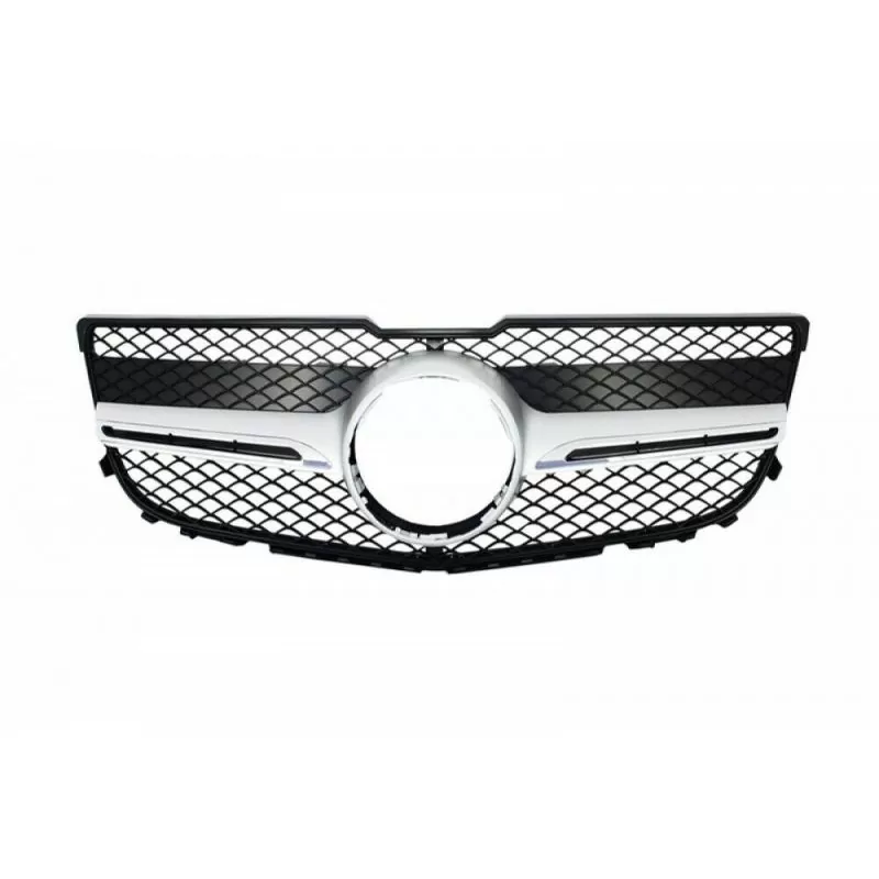 Grille grille for Mercedes GLK 2012-2015 look AMG - BLACK CHROME