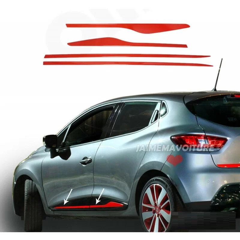 Listelli porta rossi Renault CLIO 4 5P Listelli porta rossi Renault CLIO 4 5P