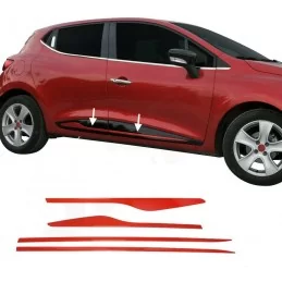 Baguettes rouges de portières Renault CLIO 4 5P