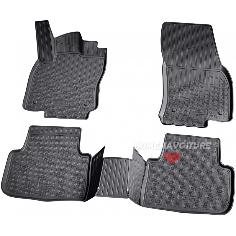 Tappetini in gomma 3D per Volkswagen Tiguan II Tappetini in gomma 3D per Volkswagen Tiguan II