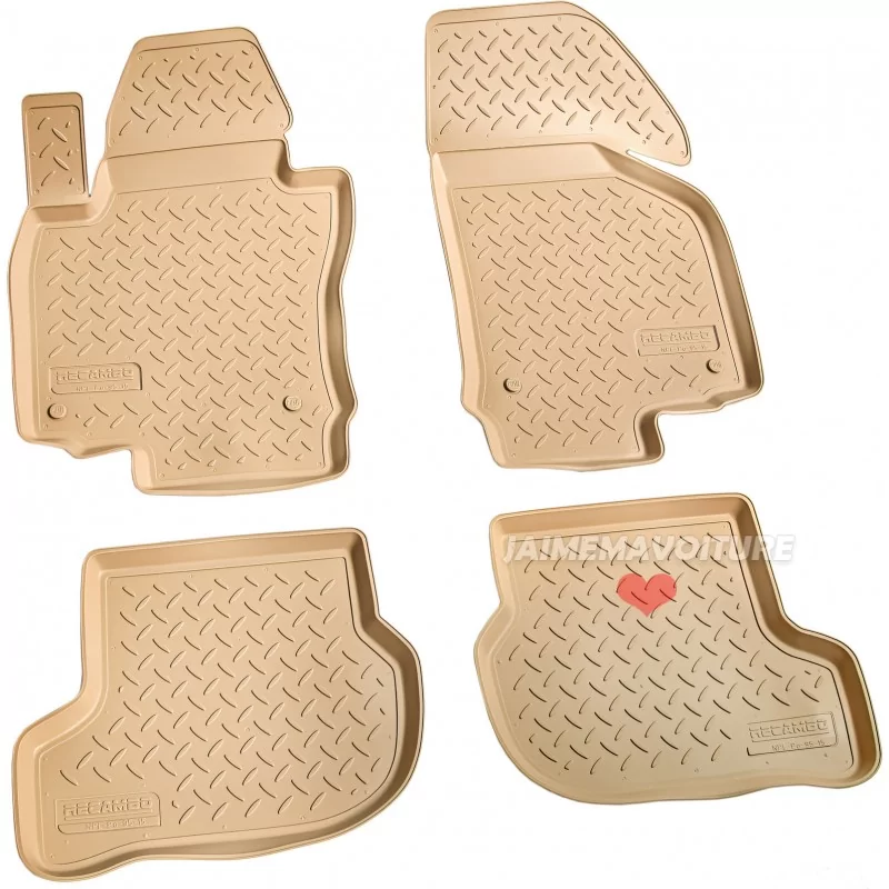 Tapis beige pour Volkswagen Tiguan 5N 2007-2016