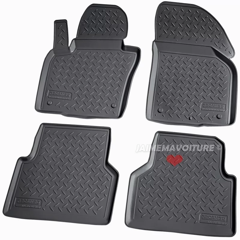 Alfombras para VW Tiguan 2007-2016 - 3D negro Alfombras para VW Tiguan 2007-2016 - 3D negro