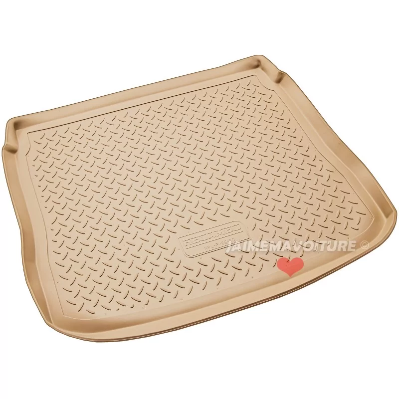 Alfombra de baúl Volkswagen VW Tiguan 2007-2016 - beige 3D Alfombra de baúl Volkswagen VW Tiguan 2007-2016 - beige 3D