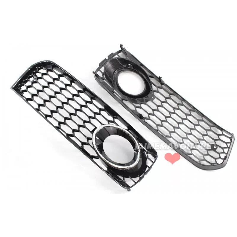 Pair of fog-proof grids look RS5 for Audi A5 2007-2012 SLINE