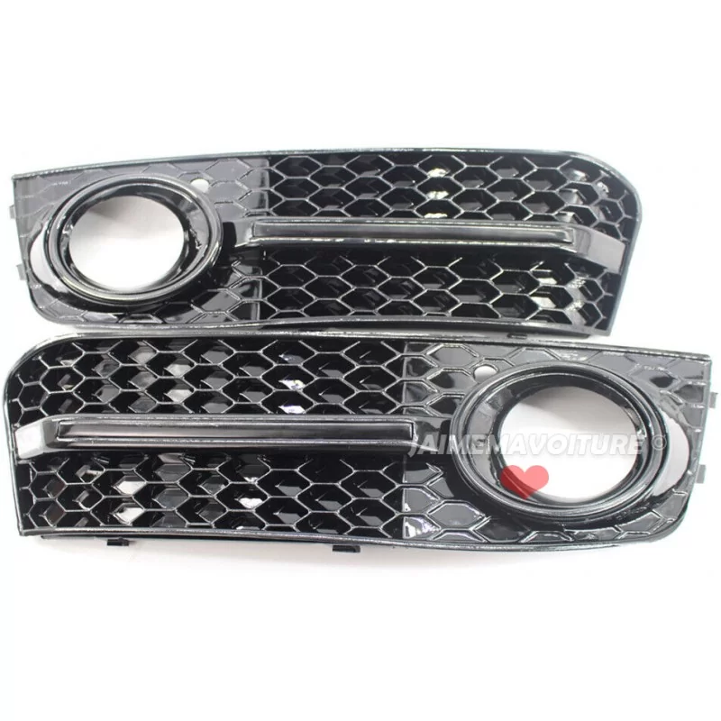 Pair of sports fog grids for Audi A4 B8