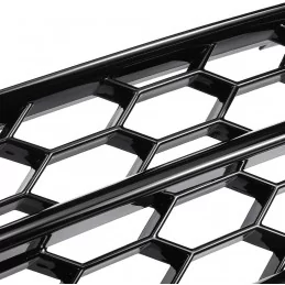 Fog light grilles for AUDI A4 B8 S4 S-LINE 2008-2012 - Black