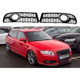 Fog grilles look RS4 for Audi A4 B8 2008-2012 - Black