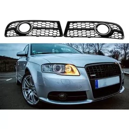 Fog grilles look RS4 for Audi A4 B8 2008-2012 - Black