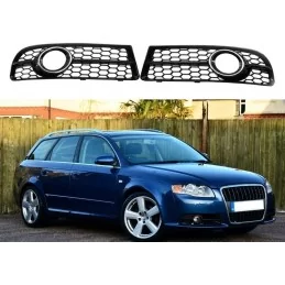 Fog grilles look RS4 for Audi A4 B8 2008-2012 - Black