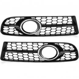 Fog grilles look RS4 for Audi A4 B8 2008-2012 - Black
