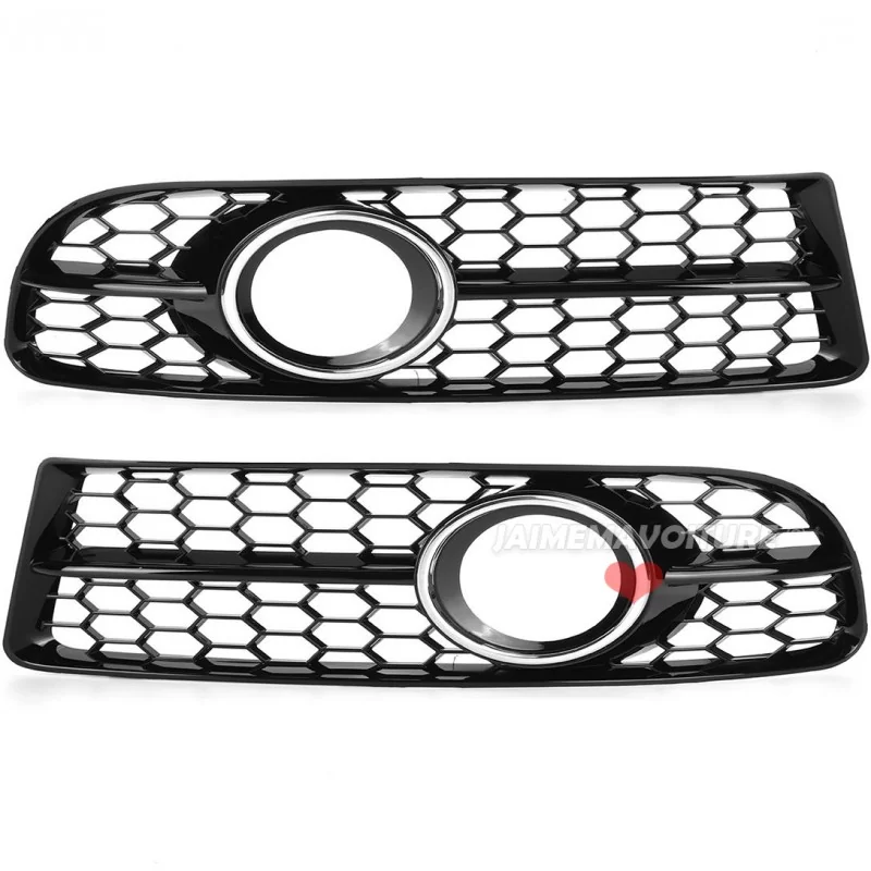 Fog grilles look RS4 for Audi A4 B8 2008-2012 - Black