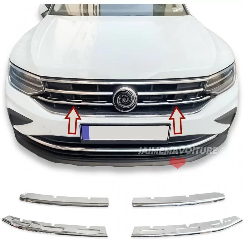 Kit chrome alu calandre Volkswagen Tiguan II / Allspace 2020-2024