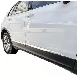 Jeu de baguettes de portes alu chrome pour VW Tiguan II