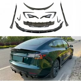Kit carrosserie sport look CARBONE pour Tesla Model 3