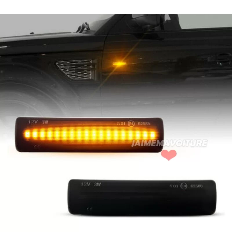 Clignotants led répétiteur d'aile Land Rover Discovery Sport / Range Rover Sport / Freelander Clignotants led répétiteur d'aile Land Rover Discovery Sport / Range Rover Sport / Freelander